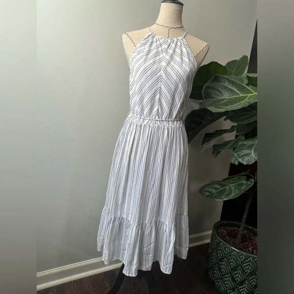 Loft Beach size small sundress stripes boating vacation summer travel - Picture 1 of 8